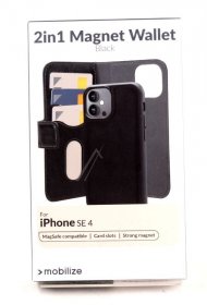 Mobilize Leather Bag Gsm - 80702 Mobilize 2in1 Magsafe Compatible Gelly Wallet Case Apple Iphone 16e Black