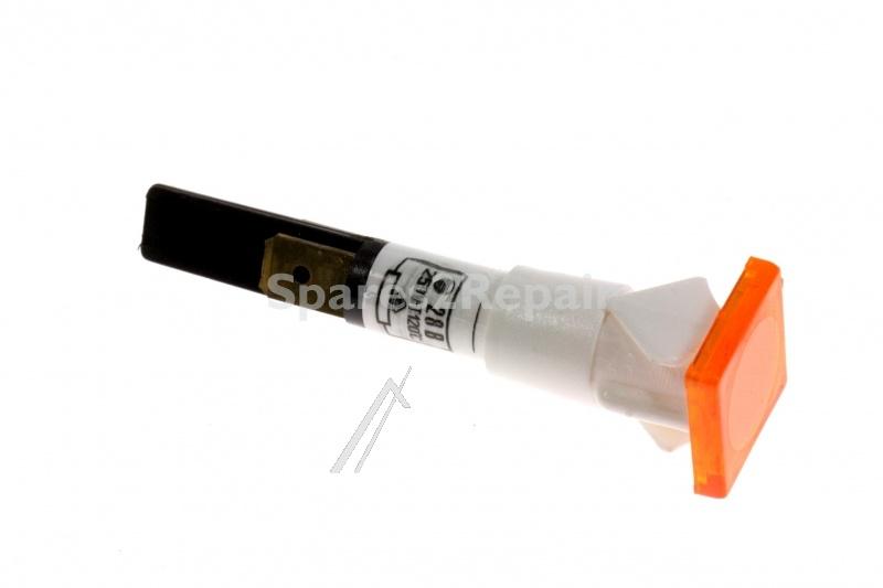 Smeg Filament Lamp - 824610740 Neon Lamp + Orange Gem