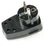 Bachmann Plug - -winkelstecker Schwarz M.2-pol.wippschalter