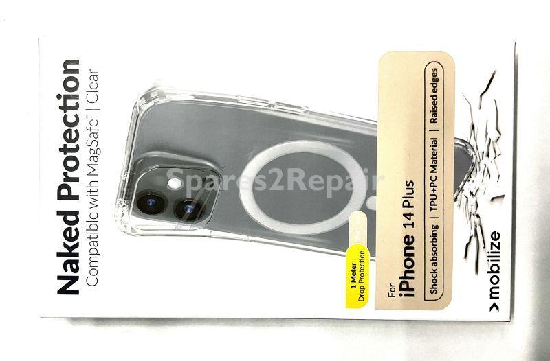 Mobilize Leather Bag Gsm - 27961 Mobilize Magsafe Compatible Naked Protection Case For Apple Iphone 14 Plus Clear
