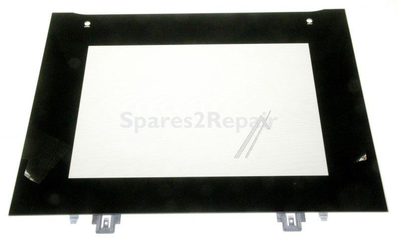 Oven outer Door - 00771899 Glass Front Panel - Black [Bosch Siemens]