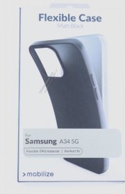 Mobilize Leather Bag Gsm - 28541 Mobilize Rubber Gelly Case Samsung Galaxy A34 5g Matt Black
