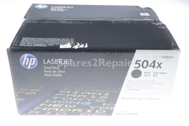 Hewlett Packard Toner Cartridge - 504xd Ce250xd Toner Cartridge Black 2-pack Each 10 5k