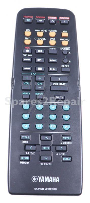 Yamaha Original Remote Controls - Rc Rx 497 797 Rax100 Uc - WF688700