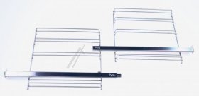 Telescopic Slideout Oven Grills - 17007589 Telescoping Extension Rails 1-fold Pair (left And Right) For Pyrolysis For Appliances With Microwave 60cm Max 15kg [Bosch Siemens]