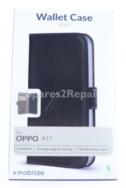 Mobilize Leather Bag Gsm - 28669 Mobilize Classic Gelly Wallet Book Case Oppo A17 Black