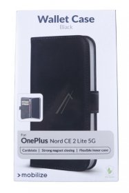 Mobilize Leather Bag Gsm - 28125 Mobilize Classic Gelly Wallet Book Case Oneplus Nord Ce 2 Lite 5g Black