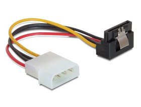 Delock Internal Power Supply Cable - Cable Power Sata Hdd With Metal Clip > 4pin Male– Angled