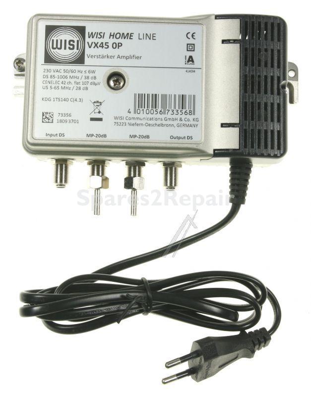 Wisi Indoor Amplifier - Vx 45 0p Hausanschlussverstarker, 39 Db, Ortsgespeist, 1 Stuck, 85...