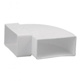 Nedco Bent Flat Pipe - 6550 Angle 204x60mm Horizontal 90°