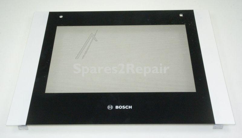 Glass Plate For Oven - 20004583 Glass Front Panel For 60 Cm Appliances With Microwave Black [Bosch Siemens]