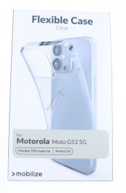 Mobilize Leather Bag Gsm - 28785 Mobilize Gelly Case Motorola Moto G53 5g Transparent