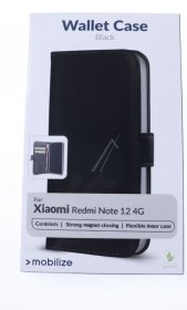 Mobilize Leather Bag Gsm - 28826 Mobilize Classic Gelly Wallet Book Case Xiaomi Redmi Note 12 4g Black