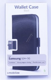 Mobilize Leather Bag Gsm - 29201 Mobilize Classic Gelly Wallet Book Case Samsung Galaxy S24+ 5g Black