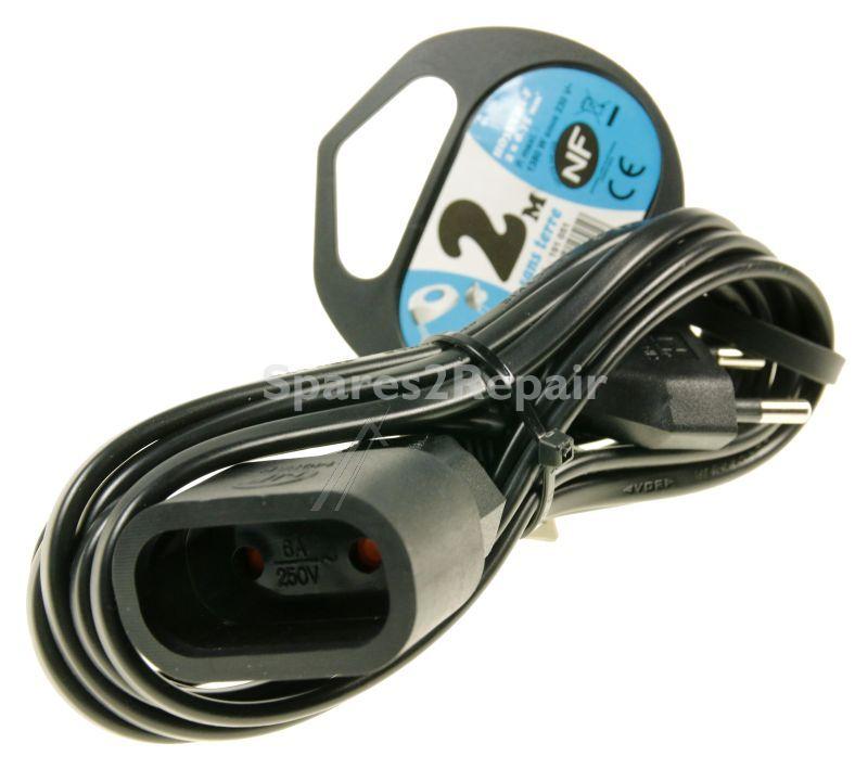 Mains Power Lead - Extension Lead Ho3vvh2f 2 X 0.75 Black 2 M