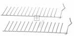 Compatible Accessories Basket - Folding Prong Row Plate Lower Basket Alternative For Bosch-siemens