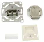 Fuba Network Box Cat6 - Gad 602 Cat 6 netzwerkdose 2xrj45 Up reinweiß - 22530016