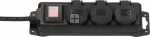 Brennenstuhl Three-way Plug Adaptor - Camping 1159950013 Outdoor Steckdosenleiste 3-fach Mit Schalter Ip44