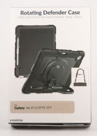 Mobilize Leather Bag Gsm - 29970 Mobilize Rotating Defender Case Stand Function For Samsung Galaxy Tab S9 11-s9 Fe 10 9 Black