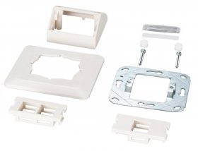 Efb Frame Outlet - Et-25092 Multifunktions-rahmenset Mit 1-und 2-port Adapter Keystone Format(hdmi usb)