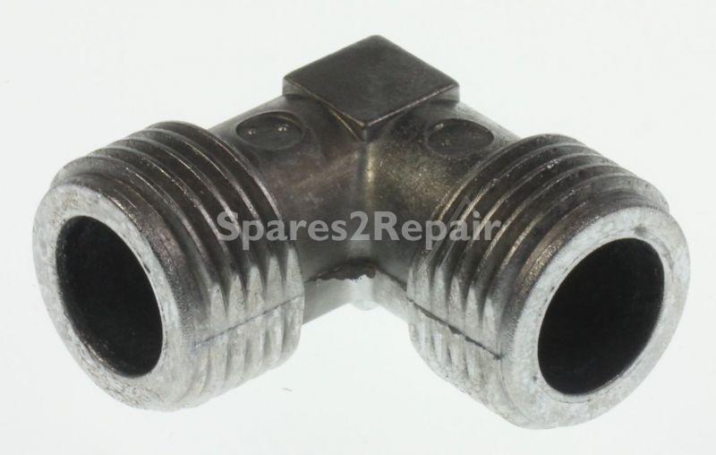 Smeg Square Bracket - 876650384 90° Pipe Fitting