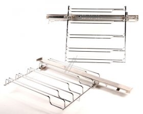 Telescopic Slideout Oven Grills - 17008736 Full Extension Rails 1-fold Grid And Clip Rail (left And Right) Not For Pyrolysis Max 15kg [Bosch Siemens]