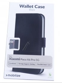 Mobilize Leather Bag Gsm - 29611 Mobilize Classic Gelly Wallet Book Case Xiaomi Poco X6 Pro 5g Black