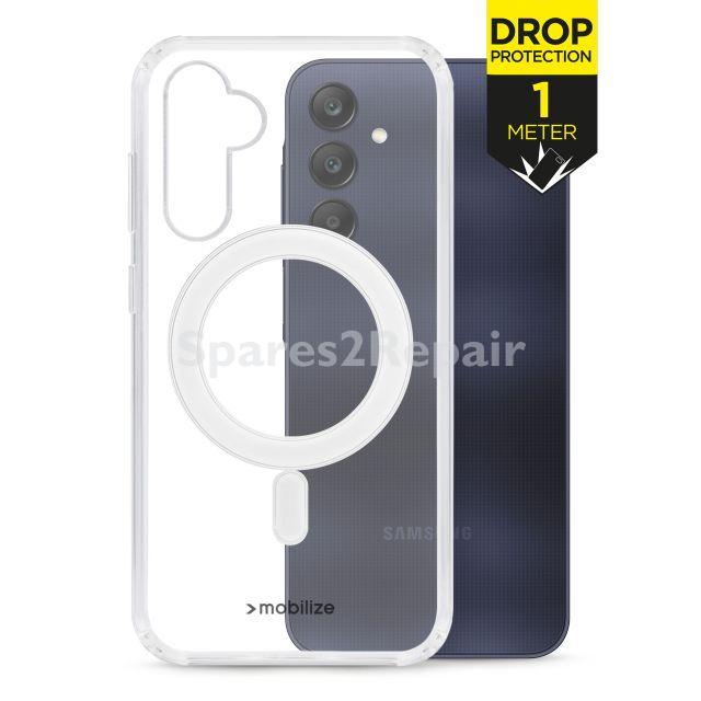 Mobilize Leather Bag Gsm - 80143 Mobilize Magsafe Compatible Naked Protection Case For Samsung Galaxy S25 5g Transparent