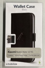 Mobilize Leather Bag Gsm - 28822 Mobilize Classic Gelly Wallet Book Case Xiaomi Redmi Note 12 5g Black