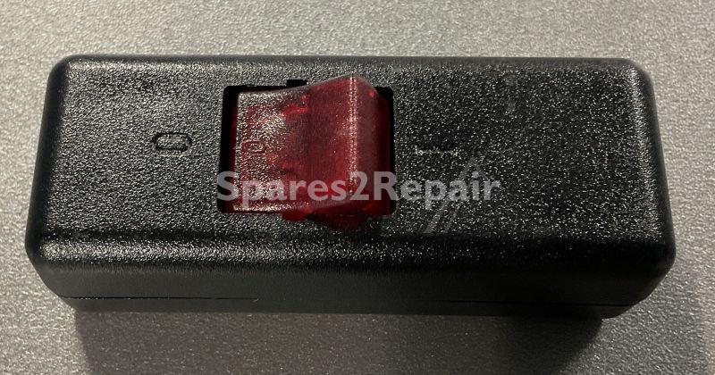 InterbÄr Power Cord Switch - Schnur-zwischenschalter Serie 8010 Schwarz-rot Beleuchtet