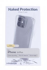 Mobilize Leather Bag Gsm - 29786 Mobilize Naked Protection Case Apple Iphone 16 Plus Clear