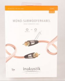 Inakustik Stereo Cable Phono Plug - Star 003083121 Mono Subwoofer Cable Cinch  Cinch 6 0mm Length 12 Meters