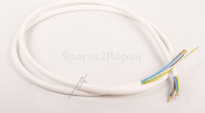 Bachmann Cooker Connection Cable - 119 271 Cooker Connection Cable H05vv-f 5g2 5mm² 2m White Aeh-aeh