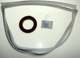 Liebherr Refrigerator Door Seal - 711112400 Magnet Door Gasket Freezer Part 4-sided White With Mounting Material