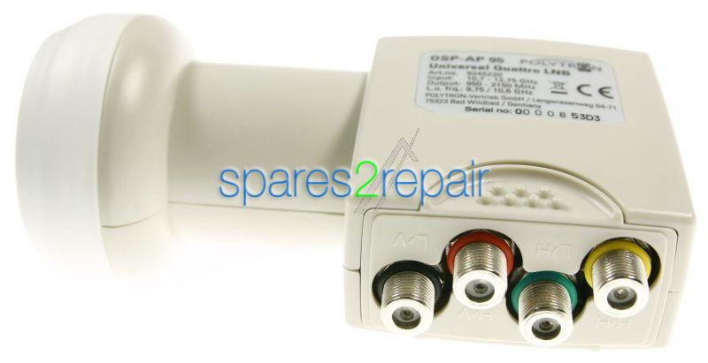 Polytron Quadruple Lnb - Osp- Ap 95 Universal Quattro Lnb For Multiswitch And Headend Systems, D