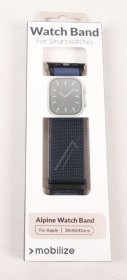 Mobilize Wristbands For Smartwatch - 82019 Mobilize Watch Strap - Alpine - Black Connector - For Apple 38-40-41mm - Blue