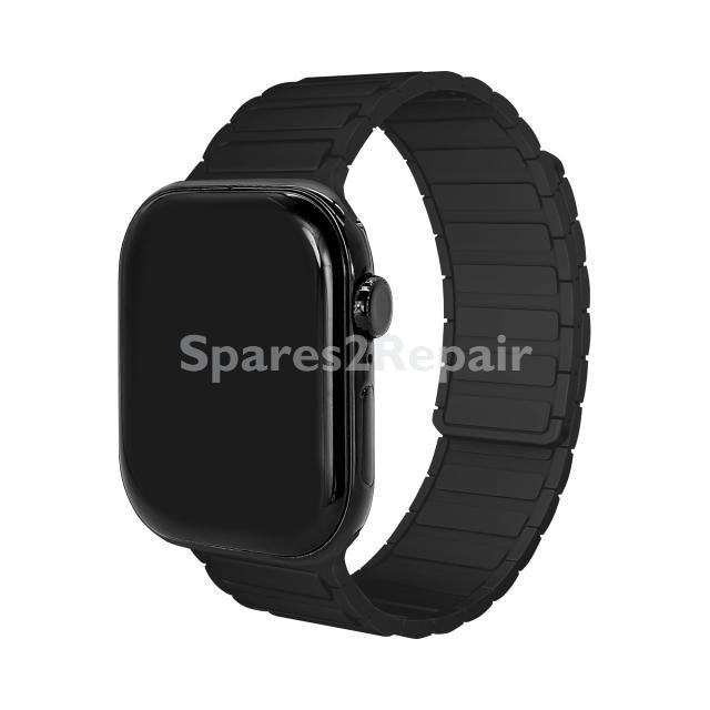Mobilize Wristbands For Smartwatch - 81662 Mobilize Magnetic Silicone Watch Strap For Apple 42-44-45-49mm Black