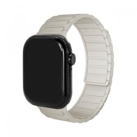 Mobilize Wristbands For Smartwatch - 81670 Mobilize Silicone Watch Strap Magnetic For Apple 42-44-45-49mm Starlight