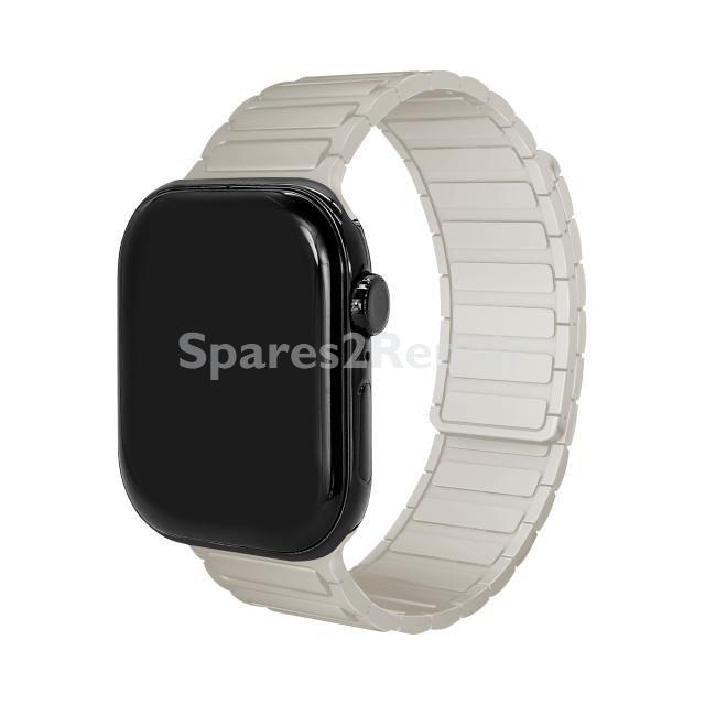 Mobilize Wristbands For Smartwatch - 81670 Mobilize Silicone Watch Strap Magnetic For Apple 42-44-45-49mm Starlight
