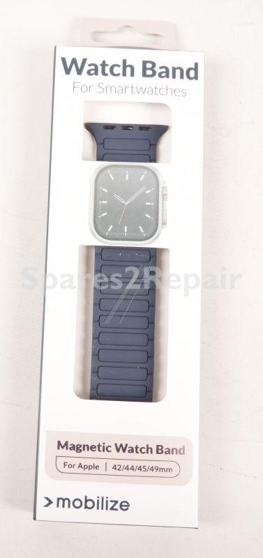 Mobilize Wristbands For Smartwatch - 81664 Silicone Strap With Magnetic Closure For Apple Watch 42-44-45-49mm - Blue