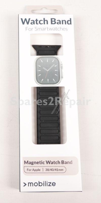 Mobilize Wristbands For Smartwatch - 81661 Mobilize Silicone Watch Band - Magnetic - For Apple 38-40-41mm - Black