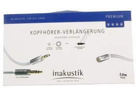 Inakustik Jack Plug/jack Socket - Premium Ii 3,5 Klinkenstecker - 3,5 Klinkenkupplung 2,0m