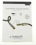 Inakustik Jack Plug/jack Socket - Exzellenz 6,3 Klinkenstecker - 6,3 Klinkenkupplung 5,0m