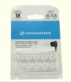 Sennheiser Foam Pad Headphones - 528172 Ear Adapter L White 5 Pairs