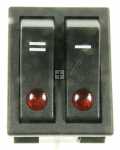 Switch - 5108007600 Double Switch (spia 85v) Black 250v16a [Delonghi]