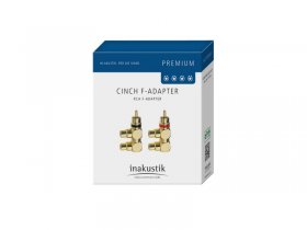 Inakustik 2xphono Plug/2xphono Socket - Premium Premium Phono F-adaptor Phono Plug-2x Phono Socket 2pcs