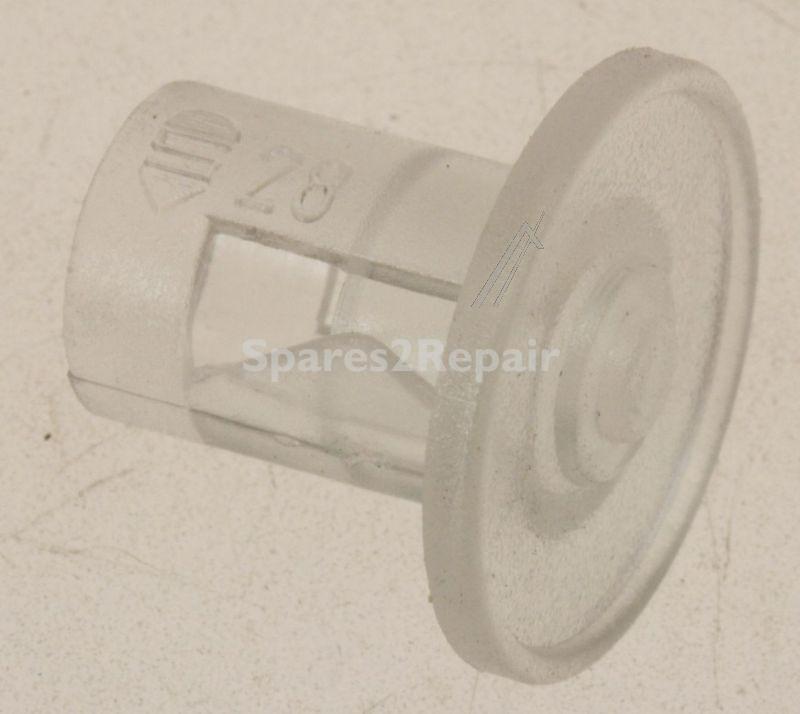 Glass Lamp Cover - C00285240 482000031650 Neon Lens Clear New Exp 2010 [Whirlpool Indesit]