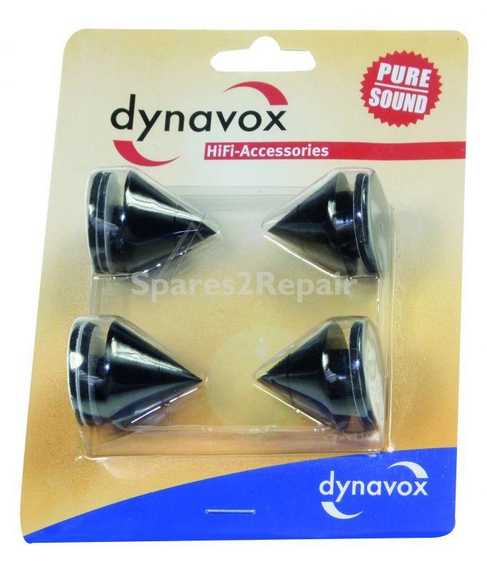 Dynavox Cushion - Noisekiller Sub-watt-absorber Box Spikes For Speakers Black 4 Pieces