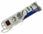 Vivanco Three-way Plug Adaptor - Ebls 3w2usb6ss 3fach Steckdosenleiste Mit Schalter, 2x Usb, 2.1a Max, Weiss