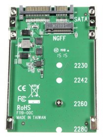 Delock Dc Converter + Modulator - 62544 2.5? Converter Sata 22 Pin > M.2 Ngff
